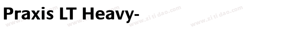 Praxis LT Heavy字体转换